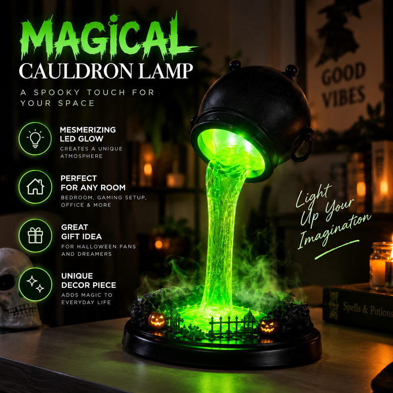 Witch Cauldron Lamp By Lovety