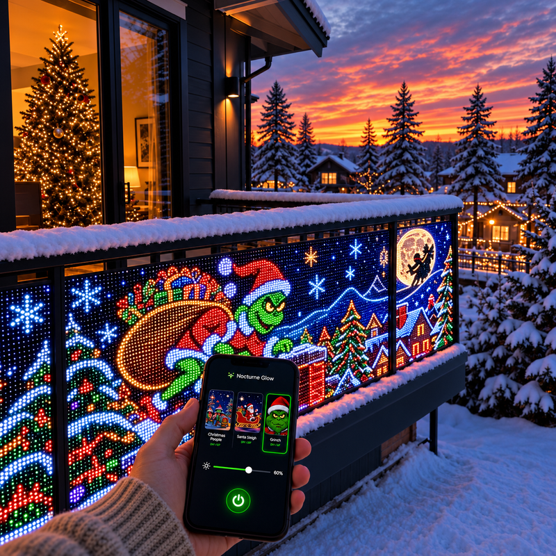 Smart Christmas Curtain By Lovety